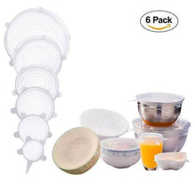 Load image into Gallery viewer, Stretch &amp; Fit - New Silicone Stretch Lids (6pcs)