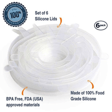 Load image into Gallery viewer, Stretch &amp; Fit - New Silicone Stretch Lids (6pcs)