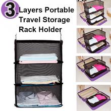 Load image into Gallery viewer, 3 Layers Portable Travel Storage Rack Holder