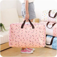 Load image into Gallery viewer, Washable Portable Storage Container Lovely Print Oxford Clothes Quilts Storage Bags