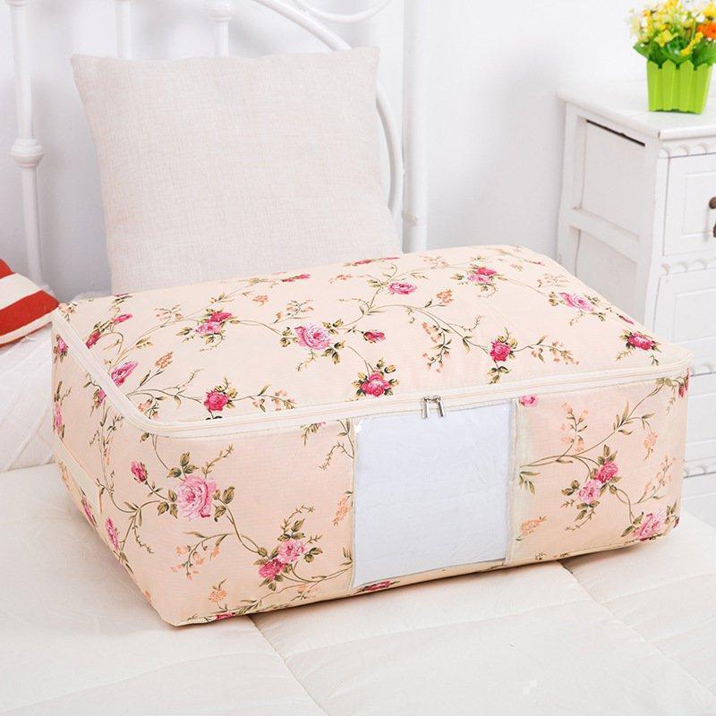Washable Portable Storage Container Lovely Print Oxford Clothes Quilts Storage Bags