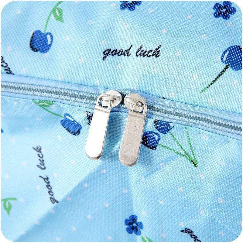 Washable Portable Storage Container Lovely Print Oxford Clothes Quilts Storage Bags