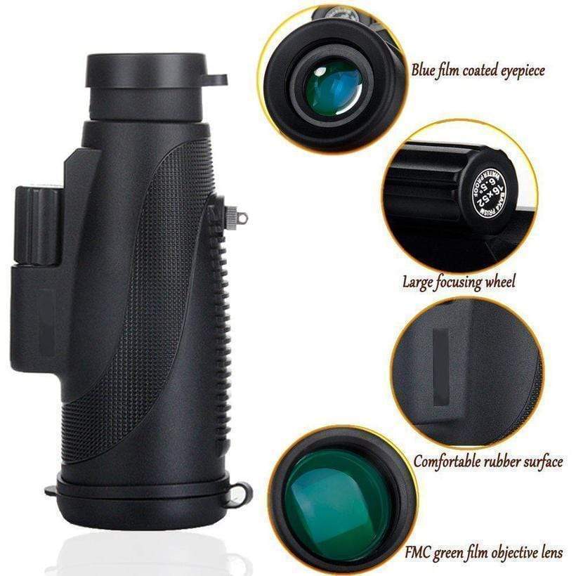 Waterproof HD Monocular Telescope With Night Vision