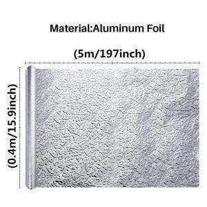 Waterproof Oil Proof Aluminum Foil Self Adhesive Wall Sticker