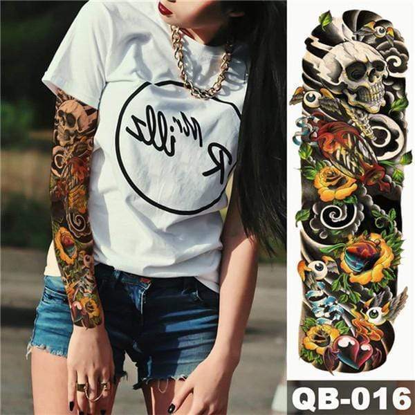 Waterproof Temporary Sleeve Arm Tattoo3