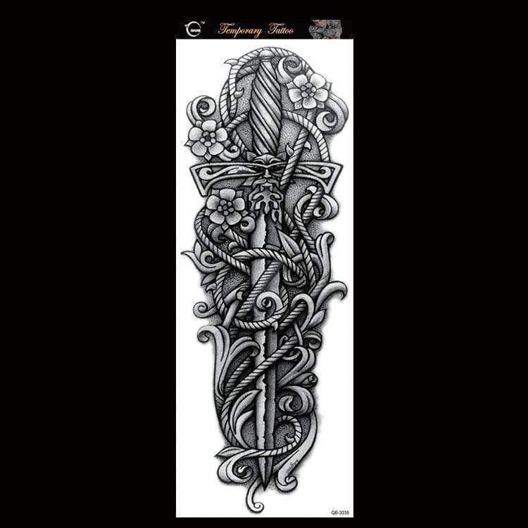 Waterproof Temporary Sleeve Arm Tattoo3