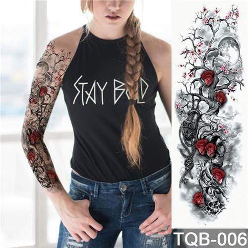 Waterproof Temporary Sleeve Arm Tattoo3