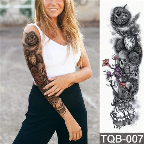 Waterproof Temporary Sleeve Arm Tattoo3