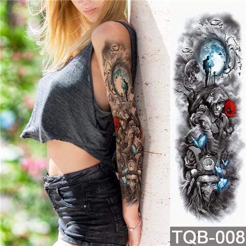 Waterproof Temporary Sleeve Arm Tattoo3