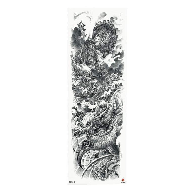 Waterproof Temporary Sleeve Arm Tattoo3