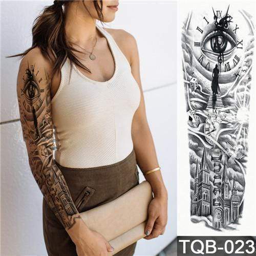 Waterproof Temporary Sleeve Arm Tattoo3