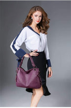 Load image into Gallery viewer, Women Leather  Messenger Handle Tote Shoulder Bags Designer Crossbody