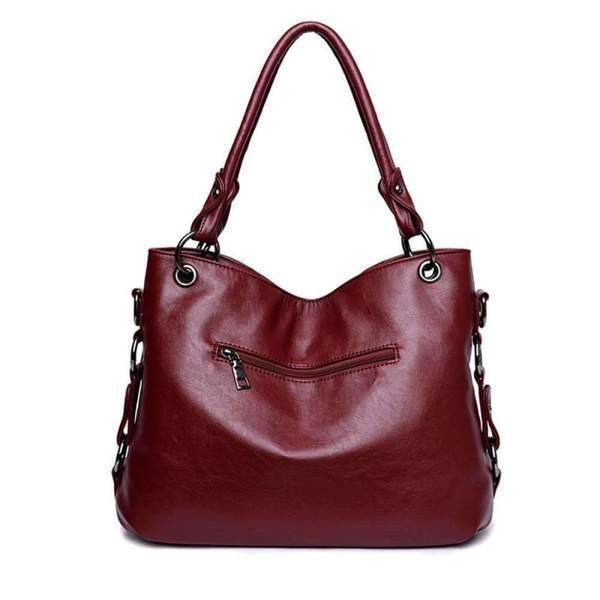 Women Leather  Messenger Handle Tote Shoulder Bags Designer Crossbody