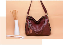 Load image into Gallery viewer, Women Leather  Messenger Handle Tote Shoulder Bags Designer Crossbody