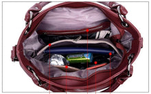 Load image into Gallery viewer, Women Leather  Messenger Handle Tote Shoulder Bags Designer Crossbody