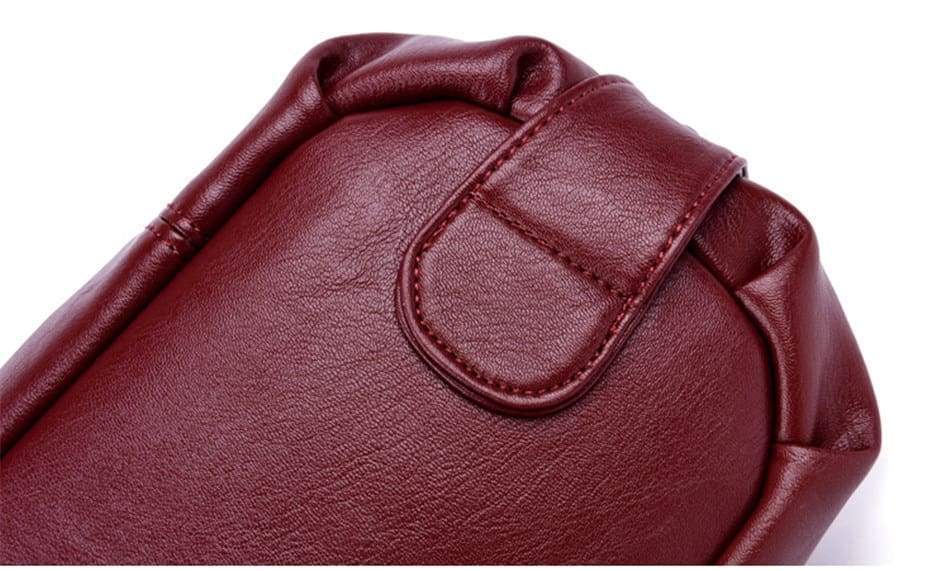 Women Leather  Messenger Handle Tote Shoulder Bags Designer Crossbody