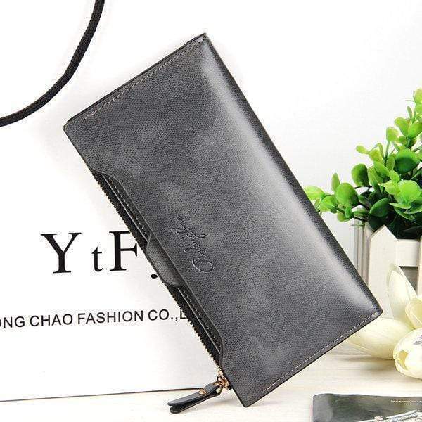 Women Oil Leather Ultrathin Wallet Bright PU Leather Purse Wallet