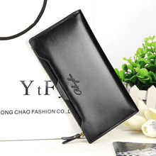 Load image into Gallery viewer, Women Oil Leather Ultrathin Wallet Bright PU Leather Purse Wallet