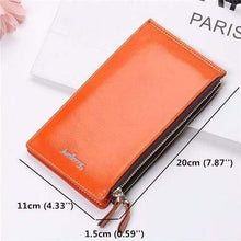 Load image into Gallery viewer, Women Oil Leather Ultrathin Wallet Bright PU Leather Purse Wallet
