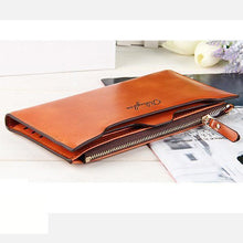 Load image into Gallery viewer, Women Oil Leather Ultrathin Wallet Bright PU Leather Purse Wallet