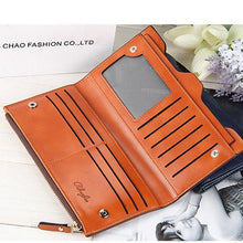 Load image into Gallery viewer, Women Oil Leather Ultrathin Wallet Bright PU Leather Purse Wallet