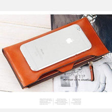 Load image into Gallery viewer, Women Oil Leather Ultrathin Wallet Bright PU Leather Purse Wallet