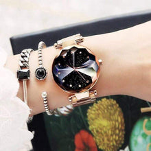 Load image into Gallery viewer, Women  Starry Sky Dial Wrist Watches Waterproof