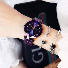 Load image into Gallery viewer, Women  Starry Sky Dial Wrist Watches Waterproof