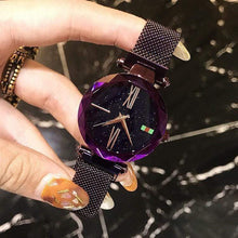 Load image into Gallery viewer, Women  Starry Sky Dial Wrist Watches Waterproof