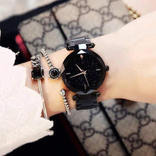 Load image into Gallery viewer, Women  Starry Sky Dial Wrist Watches Waterproof