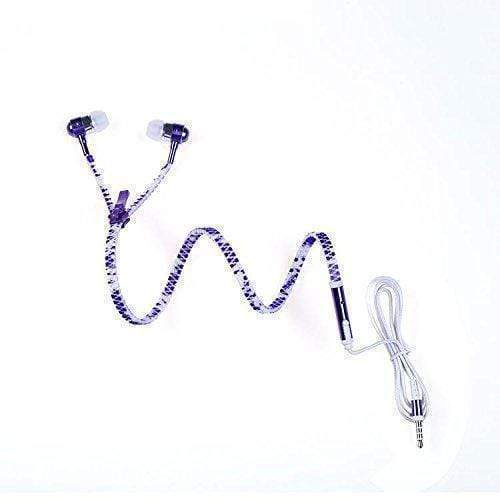 Zipper in Ear Wired Headphones Luminous Earphones Glow In The Dark