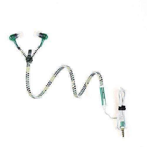 Zipper in Ear Wired Headphones Luminous Earphones Glow In The Dark
