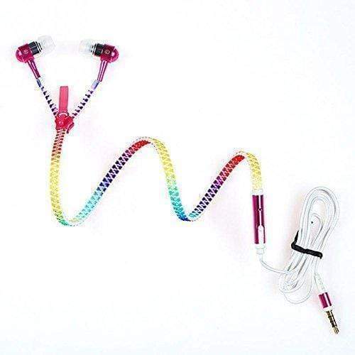 Zipper in Ear Wired Headphones Luminous Earphones Glow In The Dark