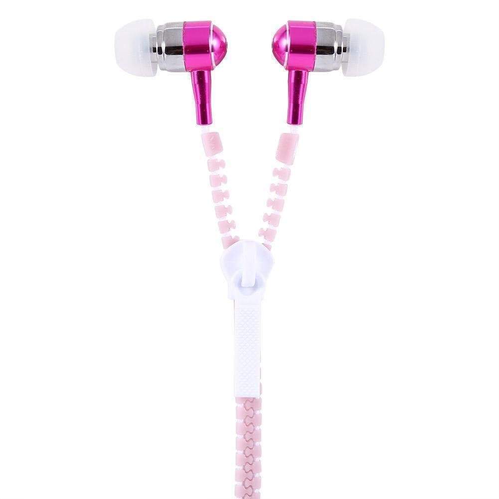 Zipper in Ear Wired Headphones Luminous Earphones Glow In The Dark