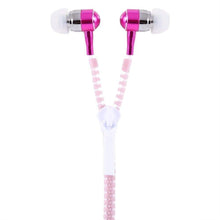 Load image into Gallery viewer, Zipper in Ear Wired Headphones Luminous Earphones Glow In The Dark